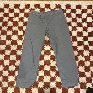 Men's Gray Pinstripe Dress Pants